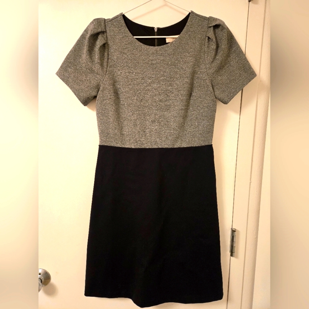 EUC Loft Gray/Black Dress‎